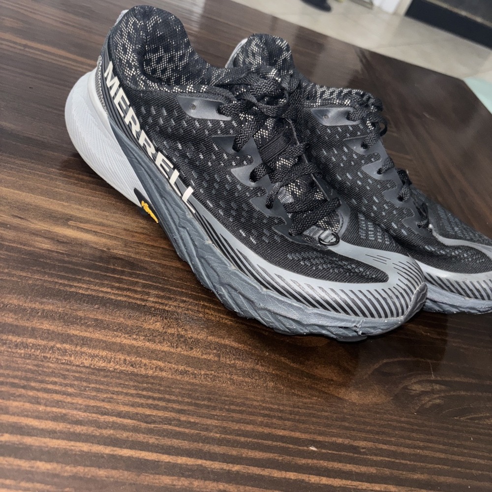 Merrell Agility Peak 5 Women's Trail Running Shoes Black Grey Size 9.5 Hiking